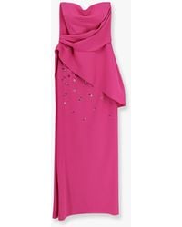Chiara Boni - Taro Jersey Long Dress With Sequins - Lyst