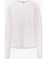 TOTEME - Classic Long-Sleeve Lyocell And Cotton T-Shirt - Lyst