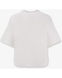 Alaïa - Boxy Cotton Blend T-Shirt - Lyst