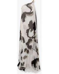 Max Mara - Mxefuggito Pleated Long Dress - Lyst