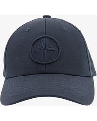 Stone Island - Cappello Da Baseball In Reps Blu Navy Con Logo - Lyst