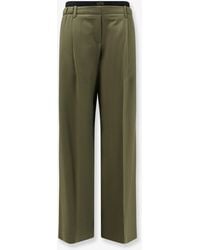 Loewe - Wool Trousers With Elastic Waistband - Lyst
