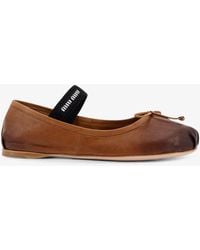 Miu Miu - Ballerine in pelle multicolor - Lyst