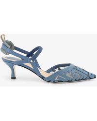 Fendi - Colibri Mesh Pump With Ff Embroidery - Lyst