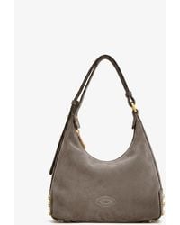 Tod's - Mini Bag Metal Dots Suede Crossbody Bag - Lyst