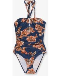 Zimmermann - Aster Nylon One Piece Swimsuit With Paisley Print - Lyst