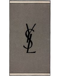 Saint Laurent - Certified Cotton Striped Beach Towel - Lyst