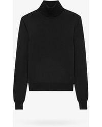 Saint Laurent - Turtleneck Wool Pullover-Donna - Lyst
