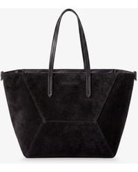 Brunello Cucinelli - Bc Duo Suede Shoulder Bag With Engraved Logo - Lyst