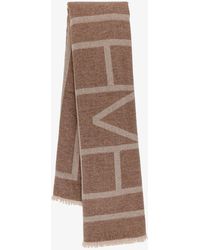 TOTEME - Monogram Virgin Wool And Cashmere Scarf - Lyst
