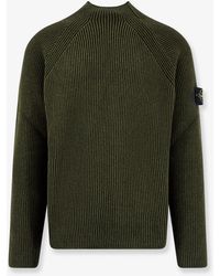 Stone Island - Virgin Wool And Cotton Sweater - Lyst