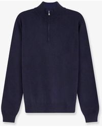 Corneliani - Cotton Half-Zip Sweater - Lyst