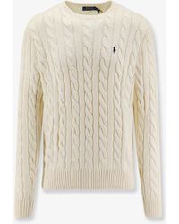 Polo Ralph Lauren - Cotton Sweater With Cable Knit - Lyst