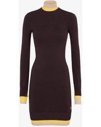 Fendi - Dress With Stand-Up Collar - Lyst