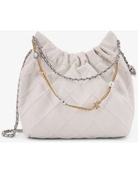 Tory Burch - Fleming Mini Hobo Leather Crossbody Bag - Lyst