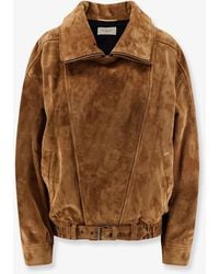 Saint Laurent - Oversized Vintage Split-Leather Jacket - Lyst