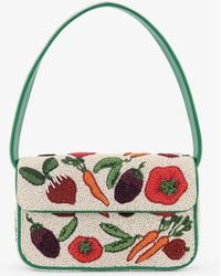 STAUD - Tommy Beaded Bag Shoulder Bag With All-Over Beads - Lyst