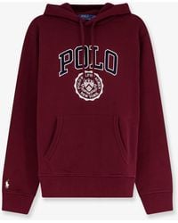 Polo Ralph Lauren - Cotton Blend Sweatshirt With Logo Print - Lyst
