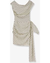 Self-Portrait - Satin Mini Dress-Donna - Lyst