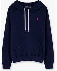 Polo Ralph Lauren - Cotton Blend Sweatshirt With Embroidered Logo - Lyst