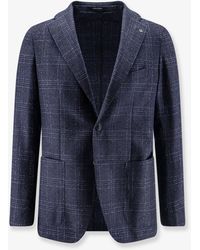 Tagliatore - Single-Breasted Virgin Wool Blend Blazer - Lyst