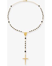 Dolce & Gabbana - Dolce & Gabbana Brass Necklace With Cross - Lyst