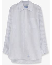 The Seafarer - Tara Striped Cotton Shirt - Lyst
