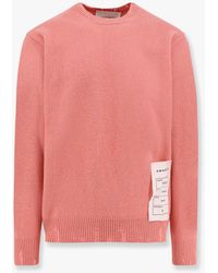 Amaranto - Wool And Cashmere Sweater With Logoed Label - Lyst