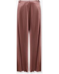 Alysi - Satin Trousers - Lyst