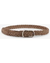 Brunello Cucinelli - Braided Suede Belt - Lyst