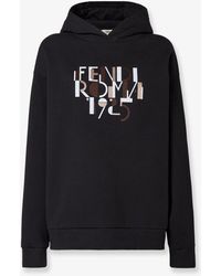 Fendi - Oversize Cotton Sweatshirt - Lyst