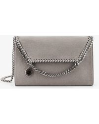 Stella McCartney - Falabella Wallet Shaggy Deer Crossbody Bag - Lyst