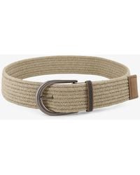 Brunello Cucinelli - Linen Belt With Shiny Loop Detail - Lyst