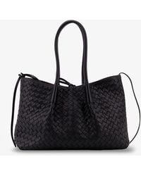 Bottega Veneta - Pinacoteca Leather Handbag With Intrecciato Motif - Lyst