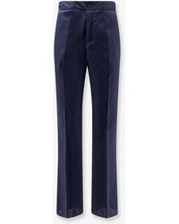 Hevò - Linen And Viscose Trousers - Lyst