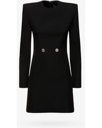 Versace - Virgin Wool Mini Dress-Donna - Lyst