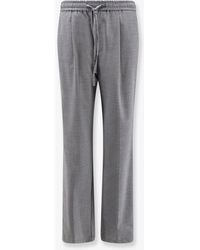 Amaranto - Virgin Wool Blend Trousers - Lyst