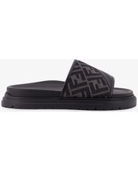 Fendi - Diagonal' Sandals - Lyst