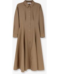 Celine - Wool Shirt Dress - Lyst