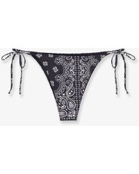 Mc2 Saint Barth Marielle Sangallo Lace Bikini Slip in White