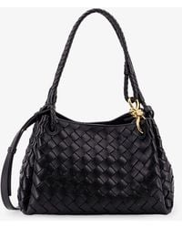 Bottega Veneta - Parachute Leather Bag With Intrecciato Motif - Lyst