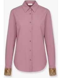 Dries Van Noten - Chloris Cotton Shirt With Embroiders Cuffs - Lyst