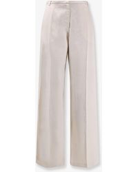Alysi - Lyocell And Linen Trousers - Lyst