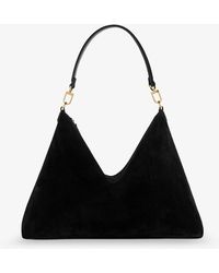 TOTEME - Medium Bevel Suede Shoulder Bag - Lyst