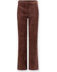 Arma - Stretch Suede Trousers - Lyst