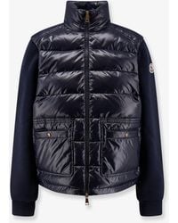 Moncler - Padded Jacket With Fabric Details - Lyst