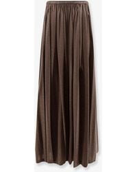 Max Mara - Mxmlivrea Pleated Jersey Long Skirt - Lyst