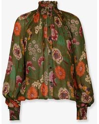 PHILIPPA 1970 - Ivonne Viscose Shirt With Lurex Details - Lyst