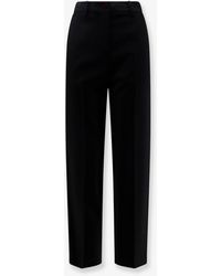 Alysi - Cigarette Virgin Wool Trousers - Lyst