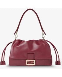 Fendi - Large Soft Leather Baguette Bag - Lyst